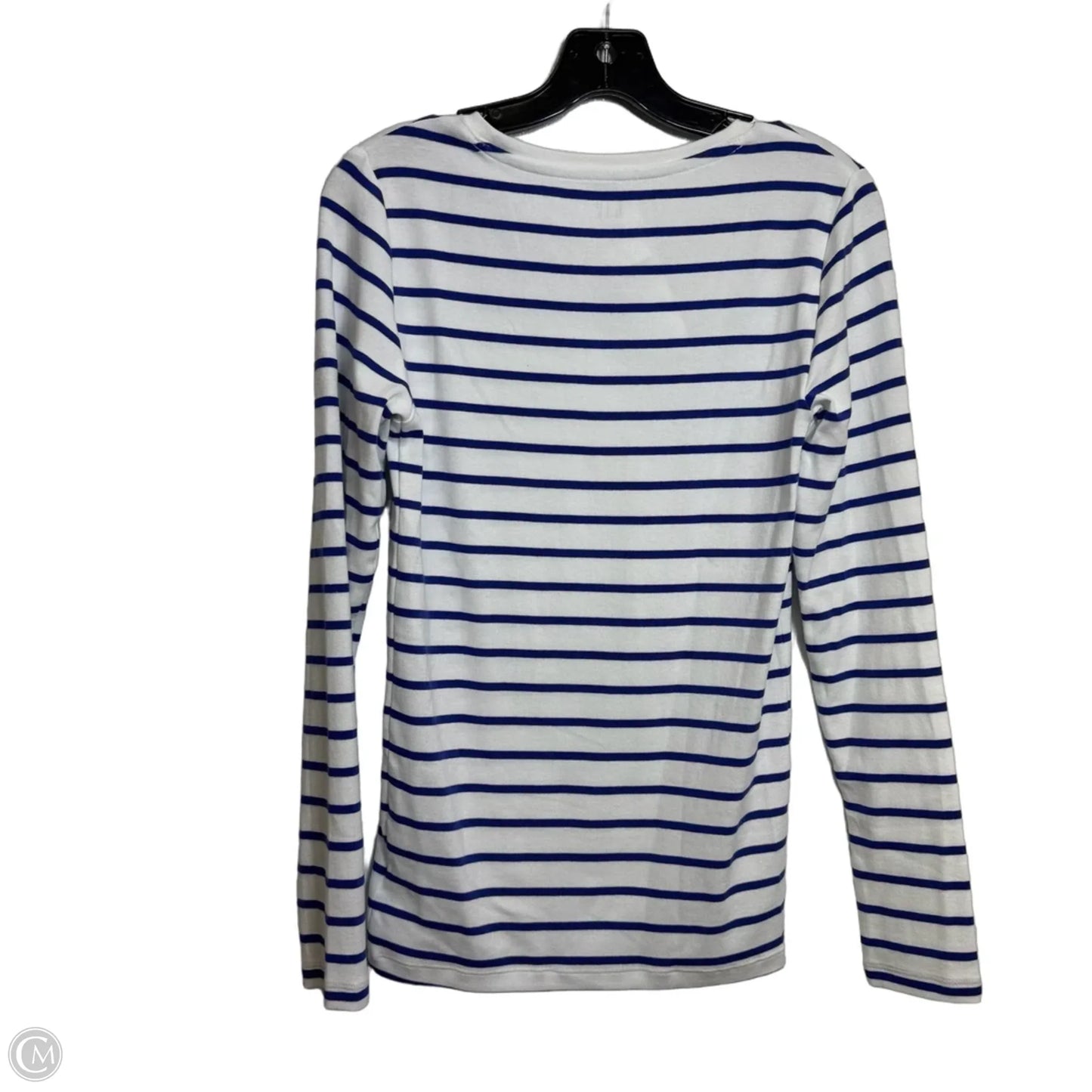 Top Long Sleeve Basic By Gap In Striped Pattern, Size: S