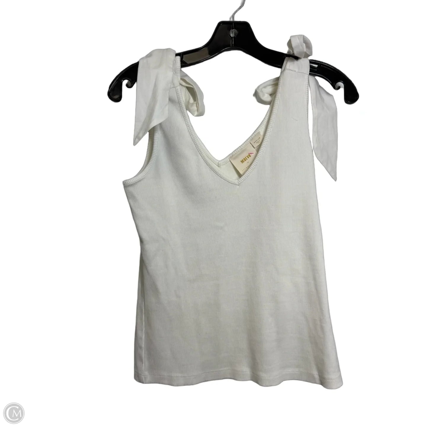 Top Sleeveless By Maeve In White, Size: M