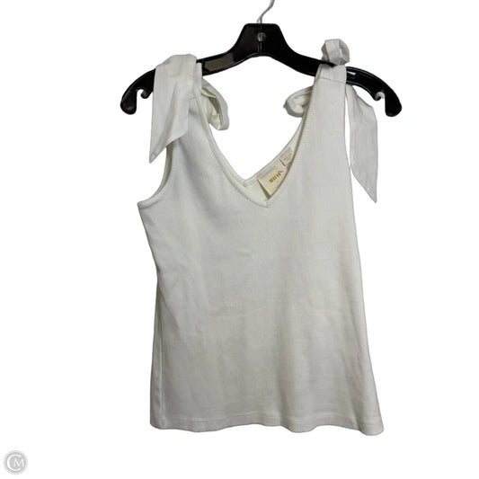 Top Sleeveless By Maeve In White, Size: M