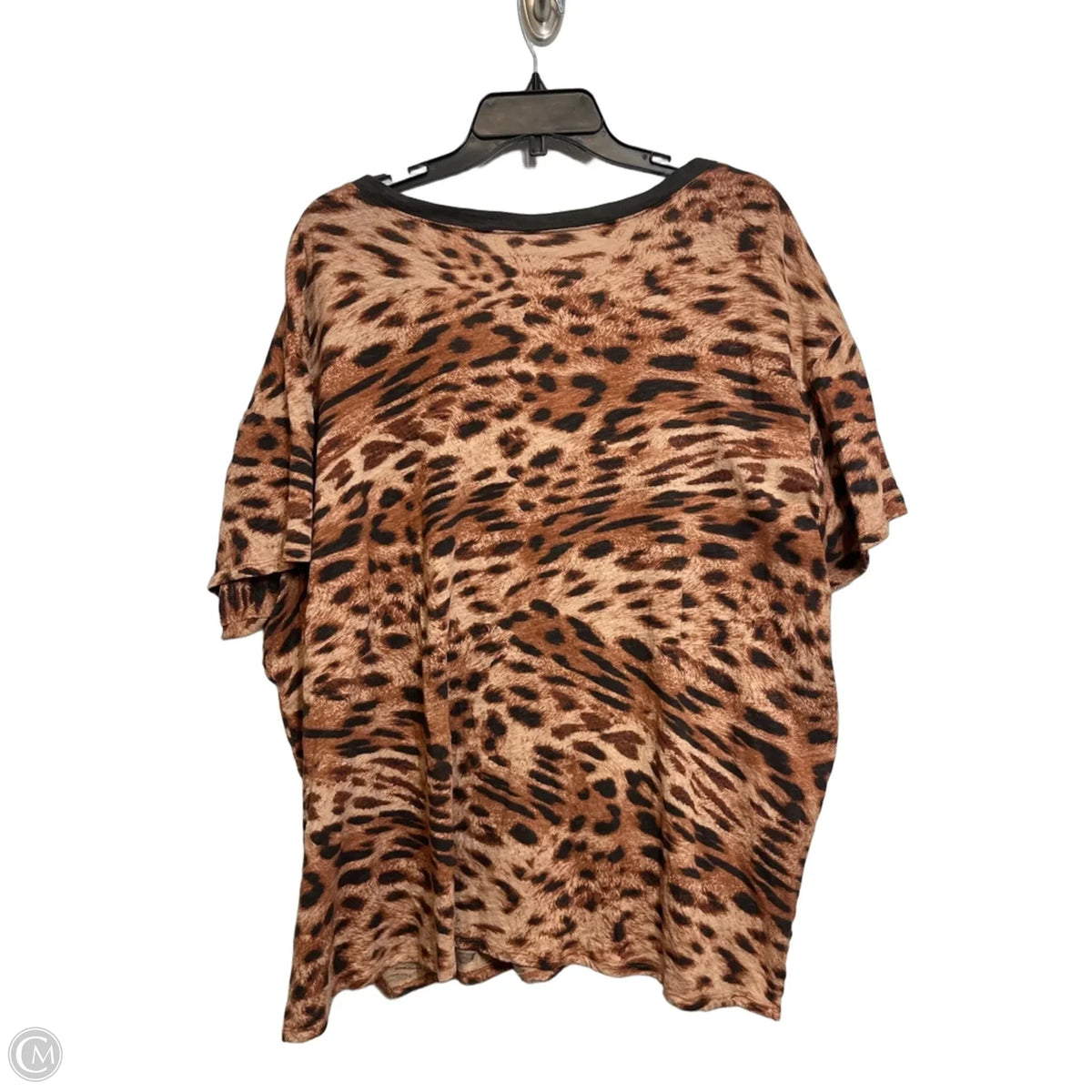Top Short Sleeve Basic By Torrid In Leopard Print, Size: 3x