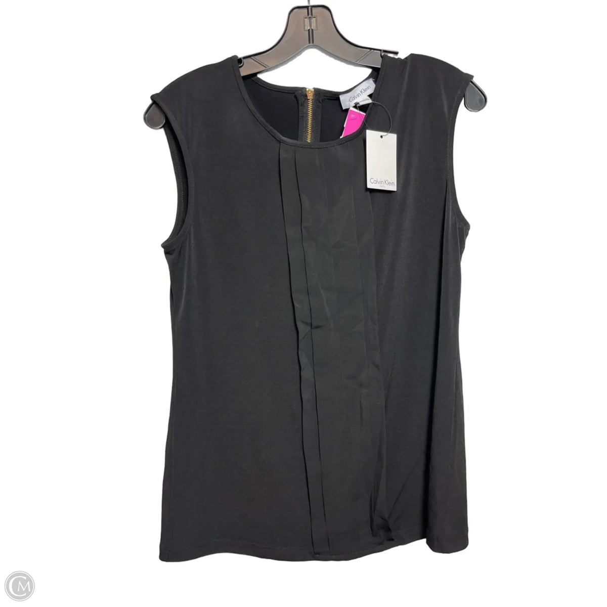 Top Sleeveless By Calvin Klein In Black, Size: S
