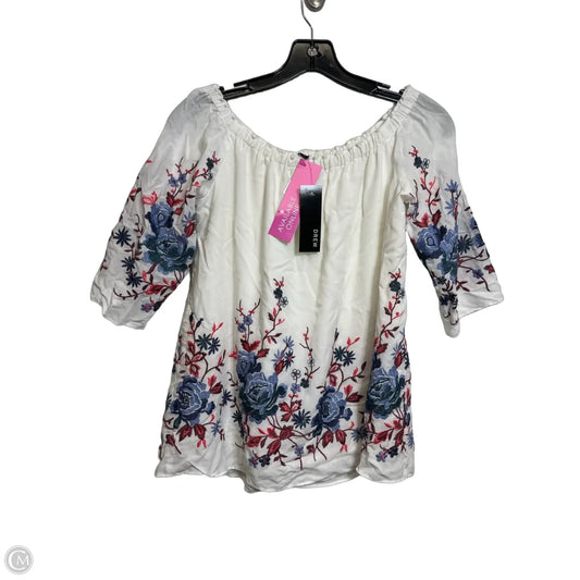 Top Short Sleeve By Drew In Floral Print, Size: S