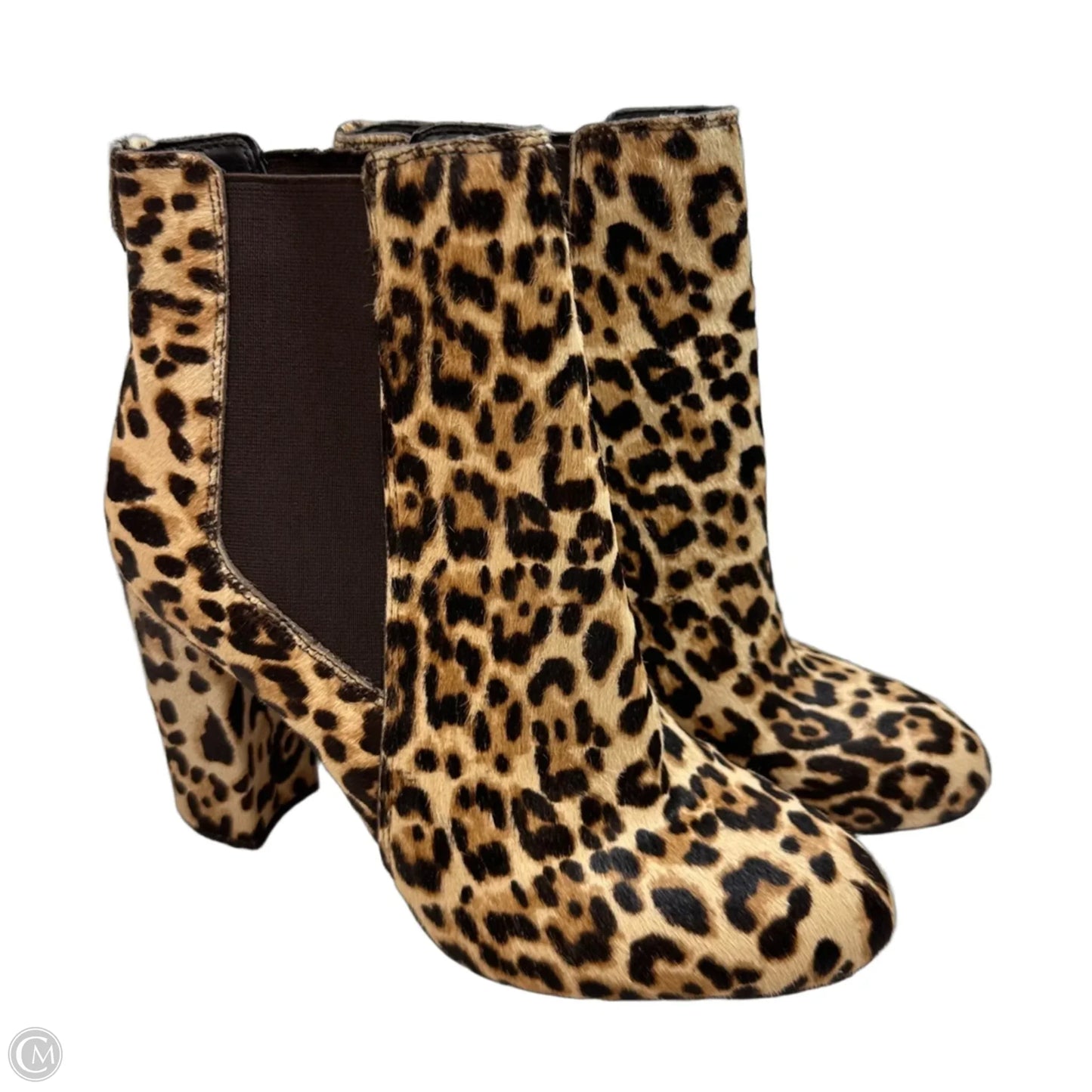 Boots Ankle Heels By Sam Edelman In Leopard Print, Size: 9