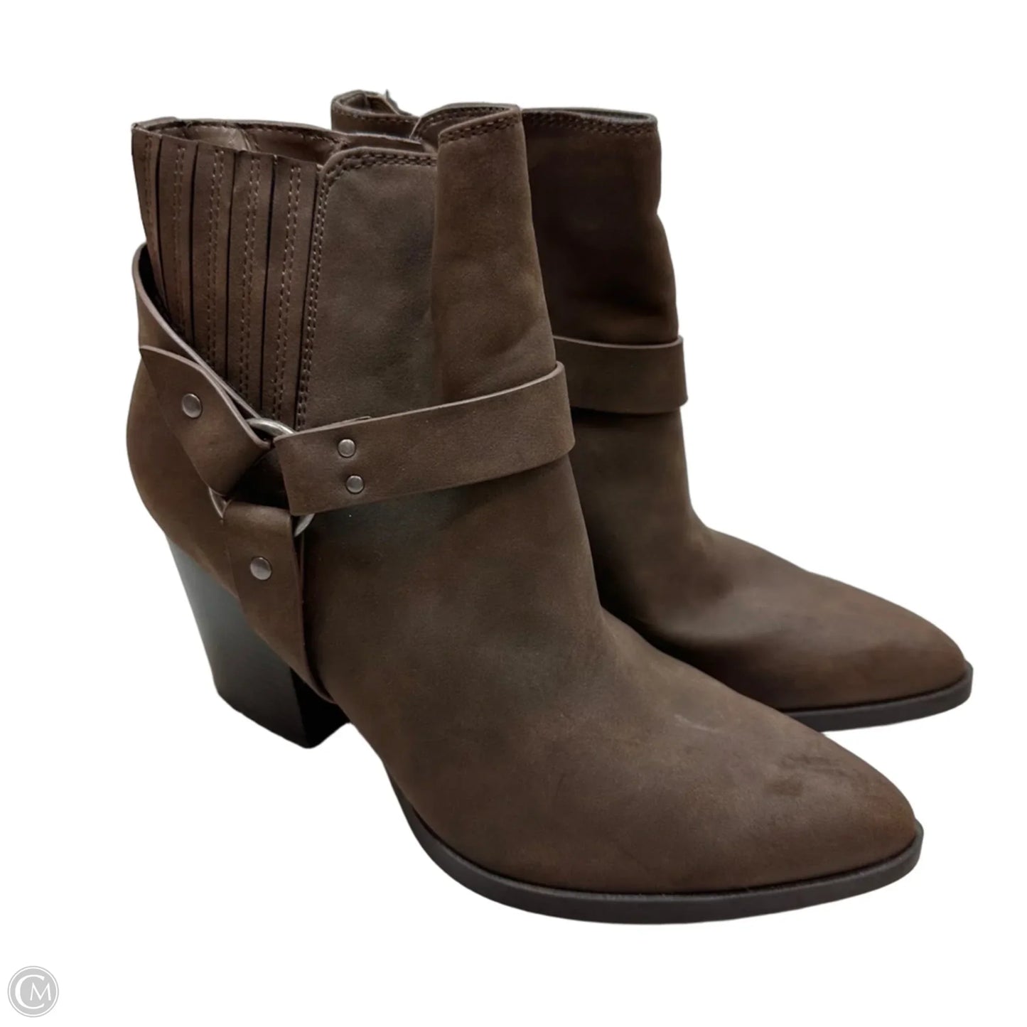 Boots Ankle Heels By Indigo Rd In Brown, Size: 9.5