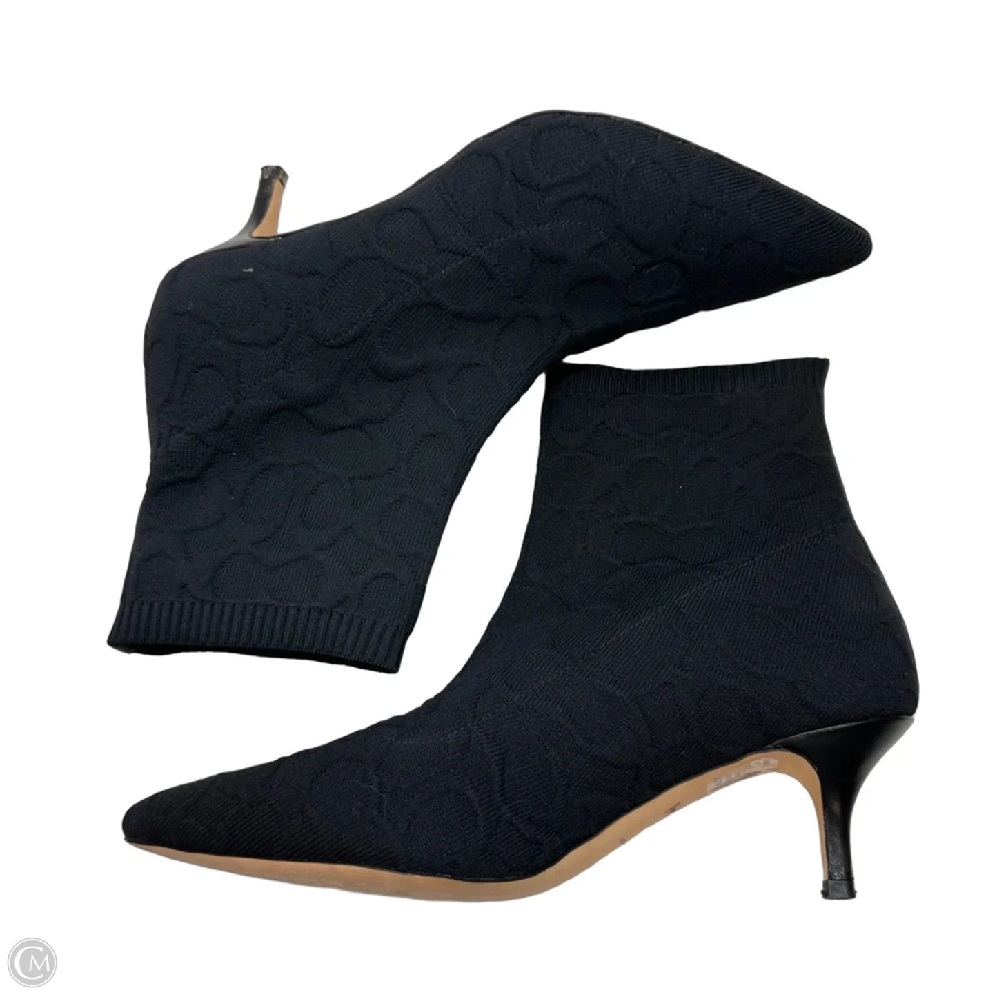 Boots Designer By Coach In Black, Size: 8