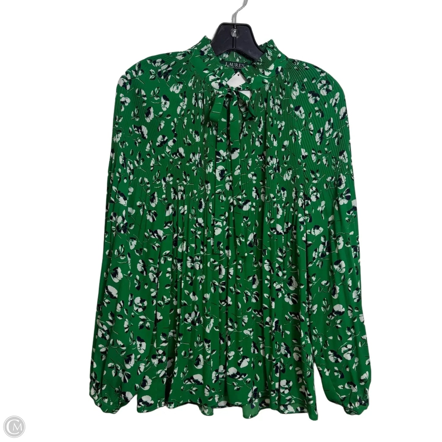 Top Long Sleeve By Ralph Lauren In Green, Size: Mp