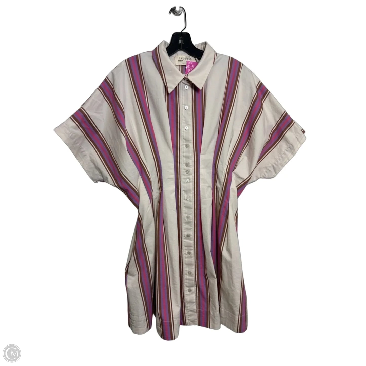 Dress Casual Short By Clothes Mentor In Striped Pattern, Size: Xlp