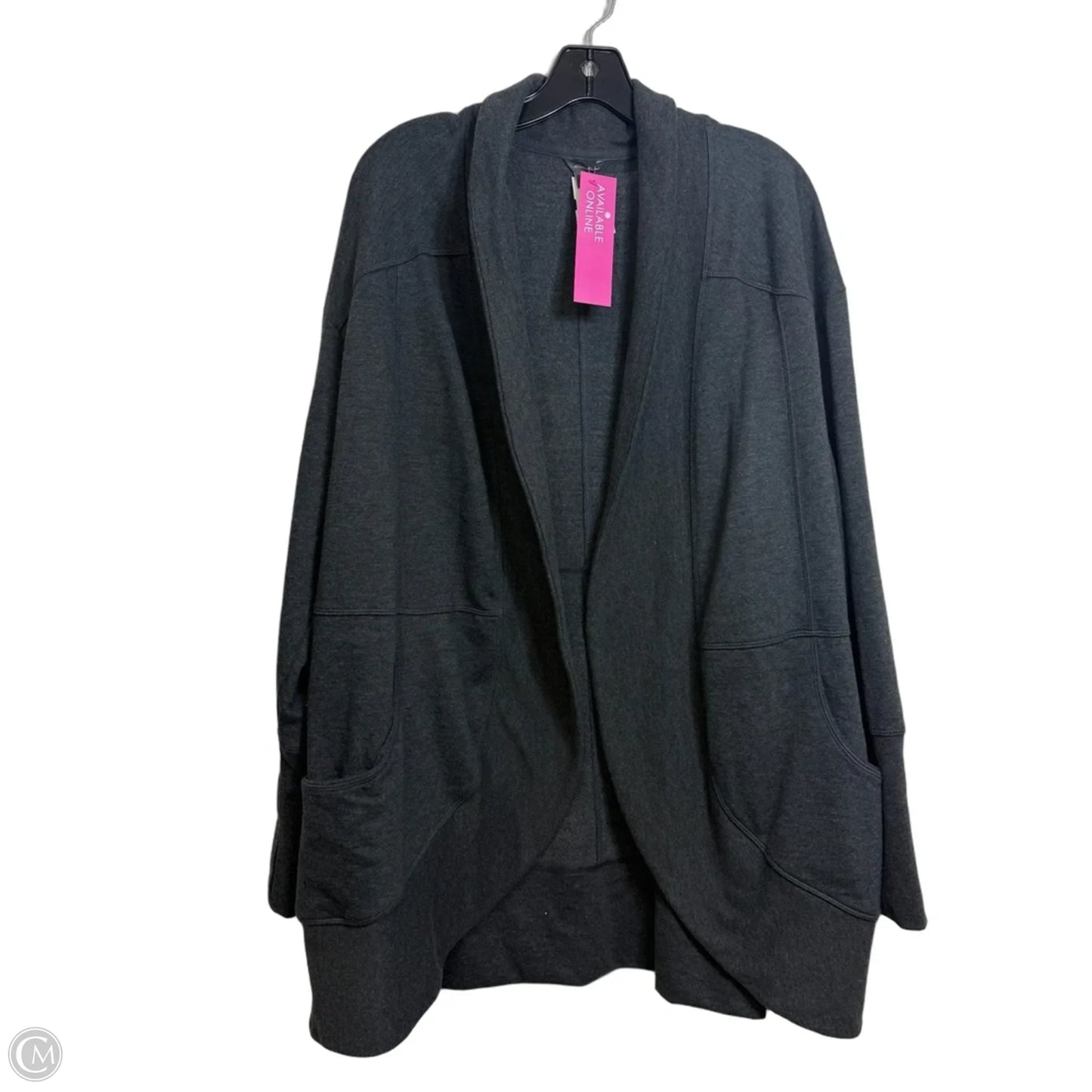 Cardigan By Eddie Bauer In Grey, Size: 2x