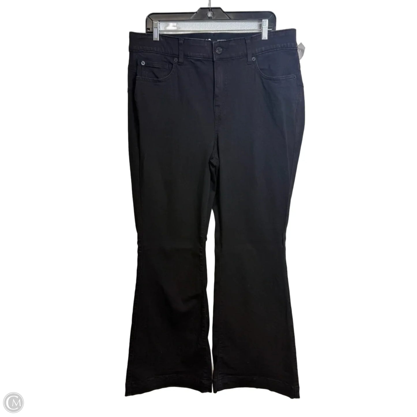 Jeans Flared By Torrid In Black, Size: 16