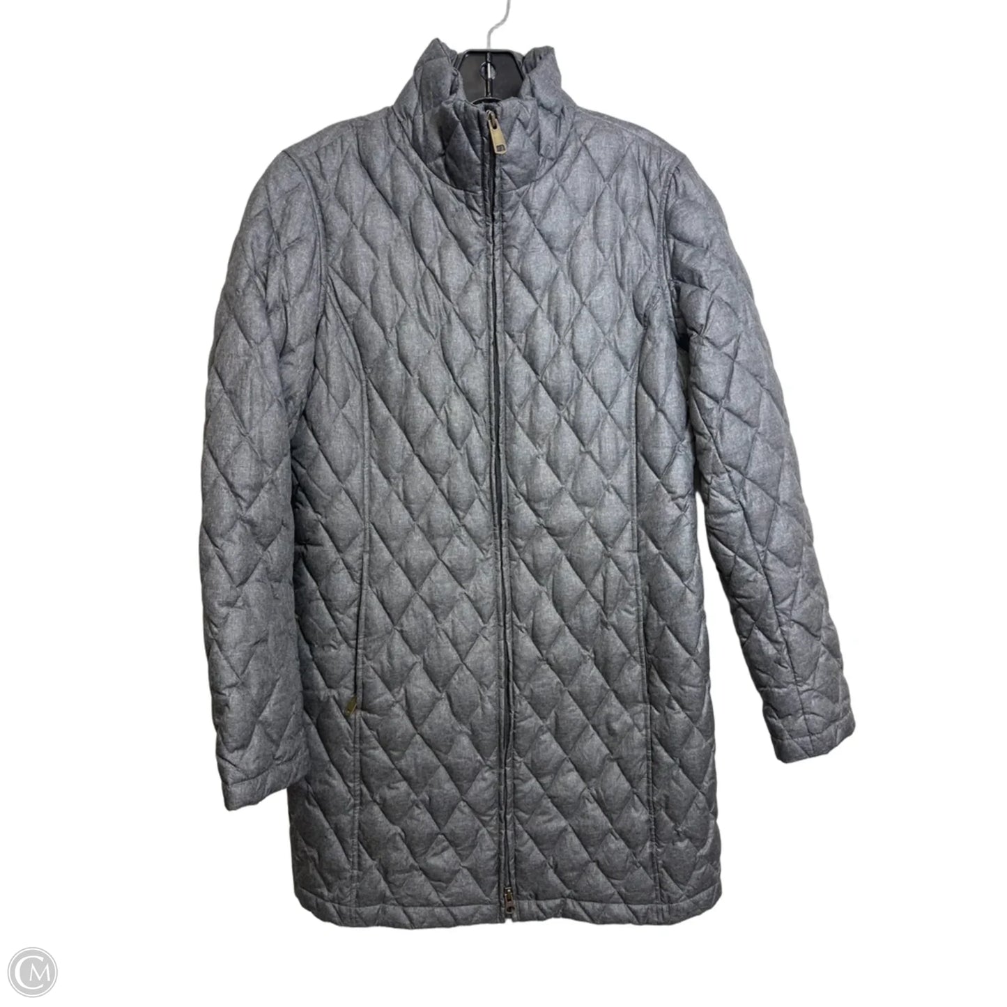 Coat Puffer & Quilted By Lands End In Grey, Size: S