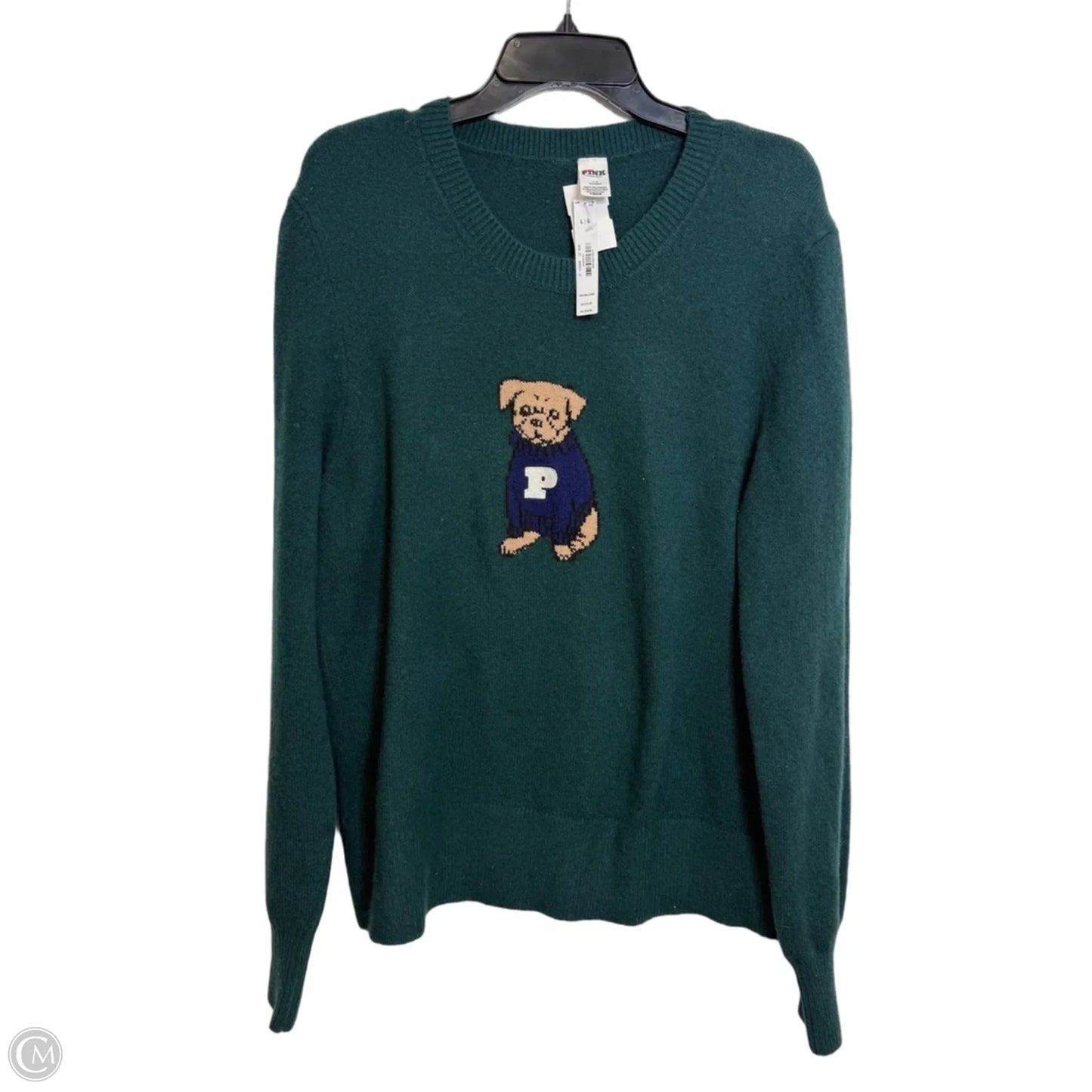 Sweater By Pink In Green, Size: L