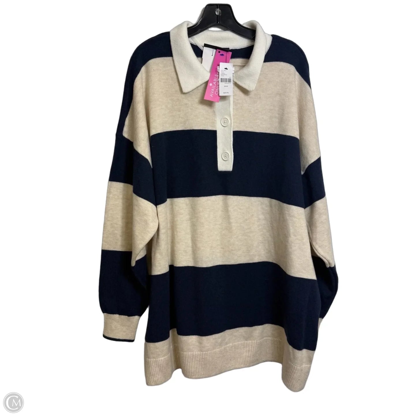 Sweater By Lane Bryant In Striped Pattern, Size: 22