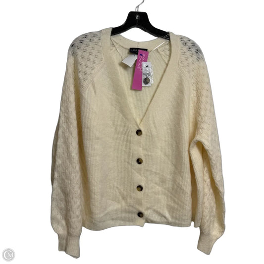 Cardigan By Lane Bryant In Cream, Size: 18