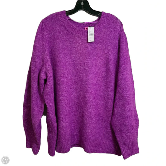 Sweater By Lane Bryant In Purple, Size: 22