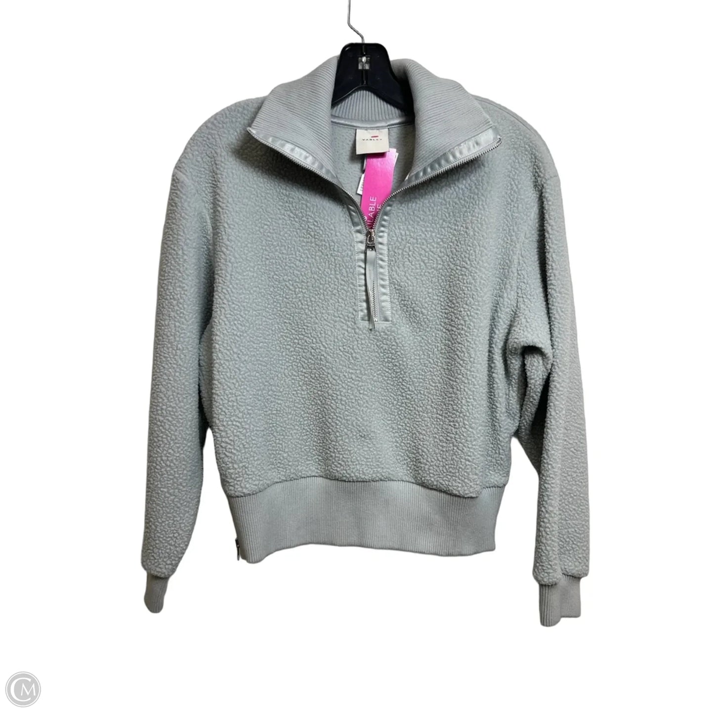 Athletic Top Long Sleeve Collar By Varley In Blue, Size: Xs