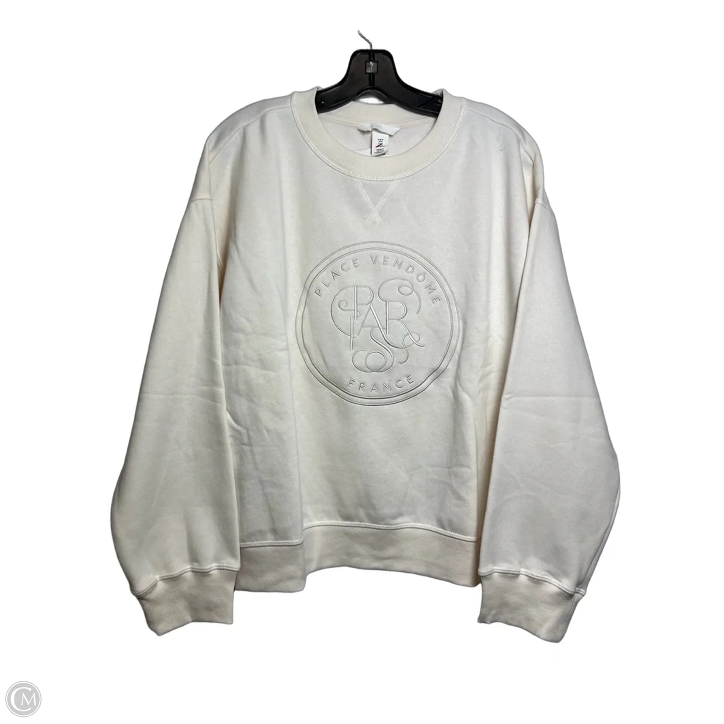 Top Long Sleeve Basic By H&m In Cream, Size: M