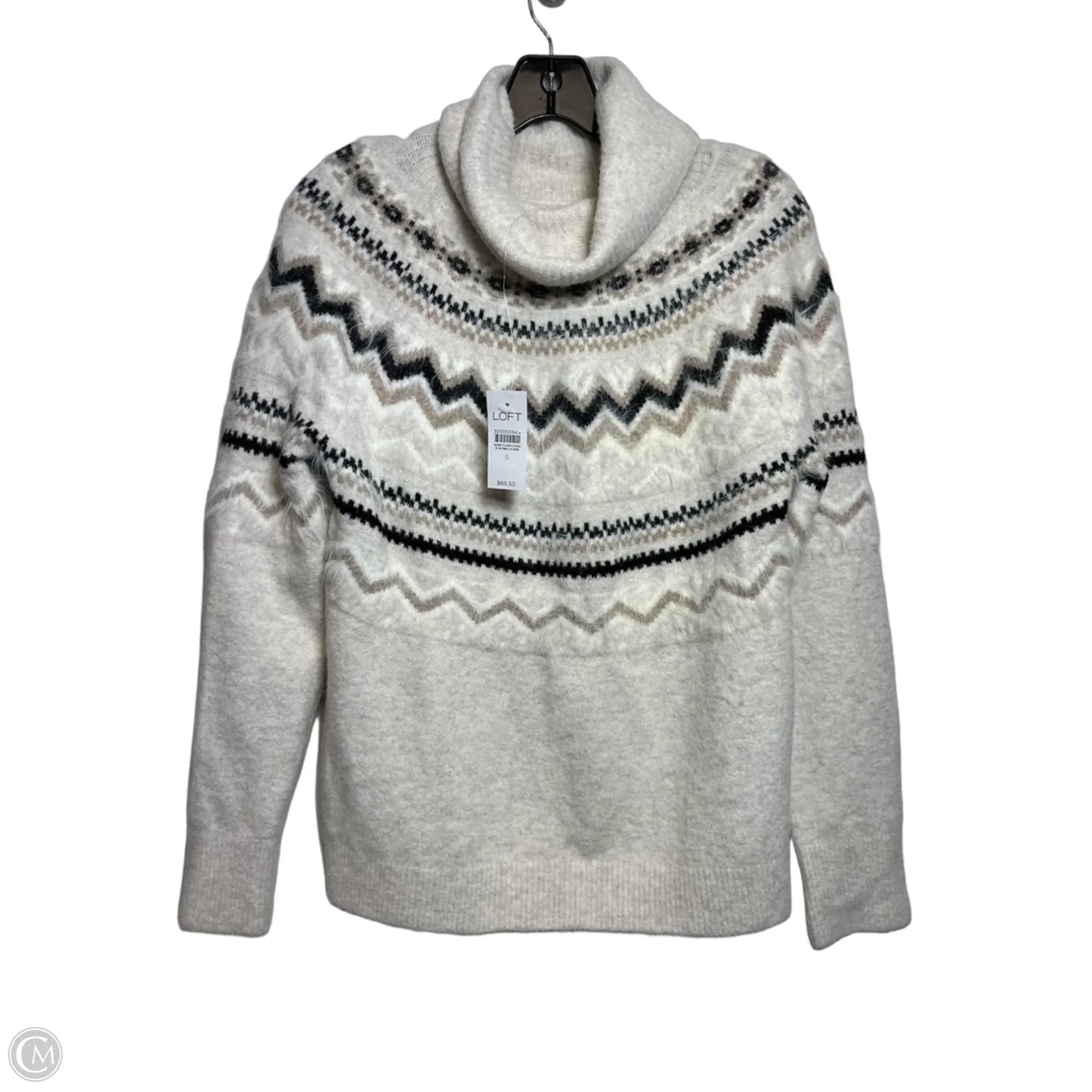Sweater By Loft In Cream, Size: S