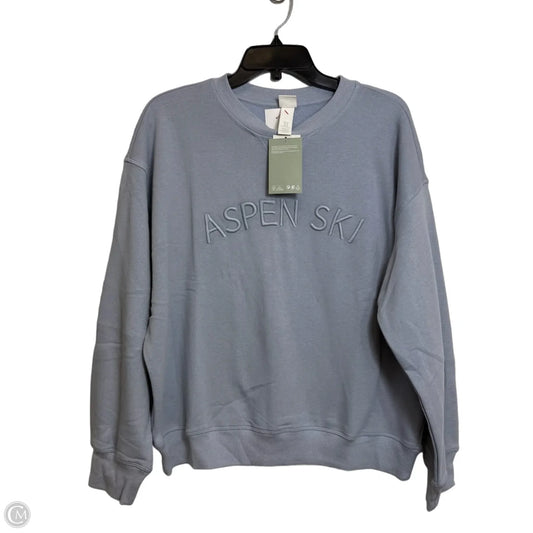 Top Long Sleeve By H&m In Blue, Size: M