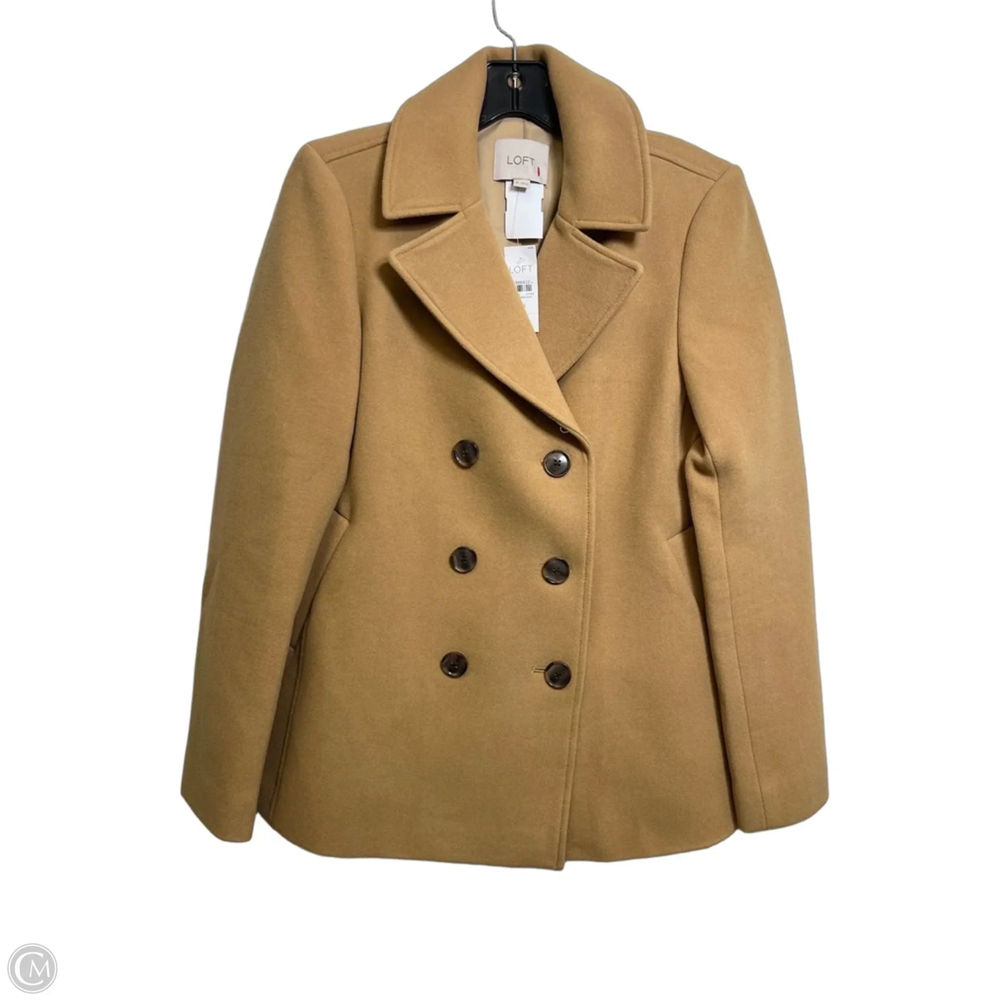 Coat Peacoat By Loft In Tan, Size: Xs