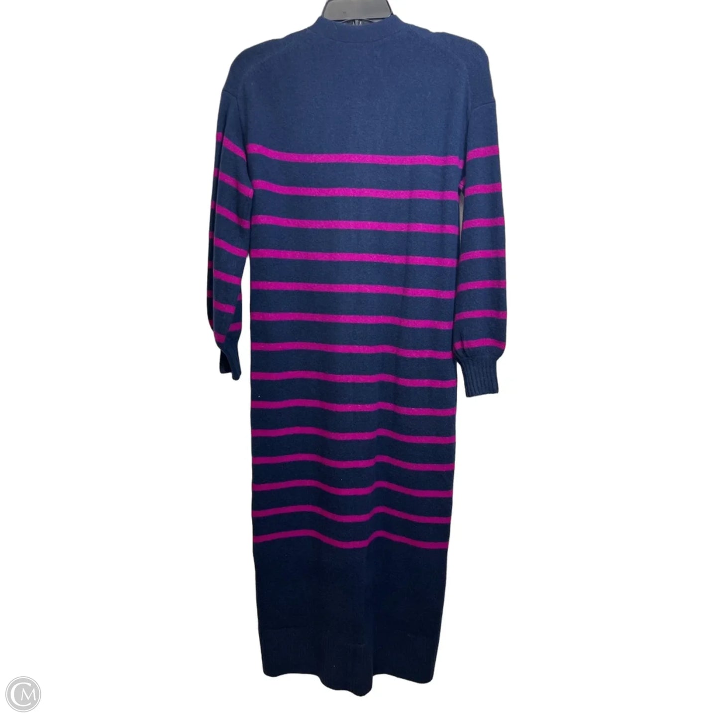 Long Cardigan By Loft In Striped Pattern, Size: S