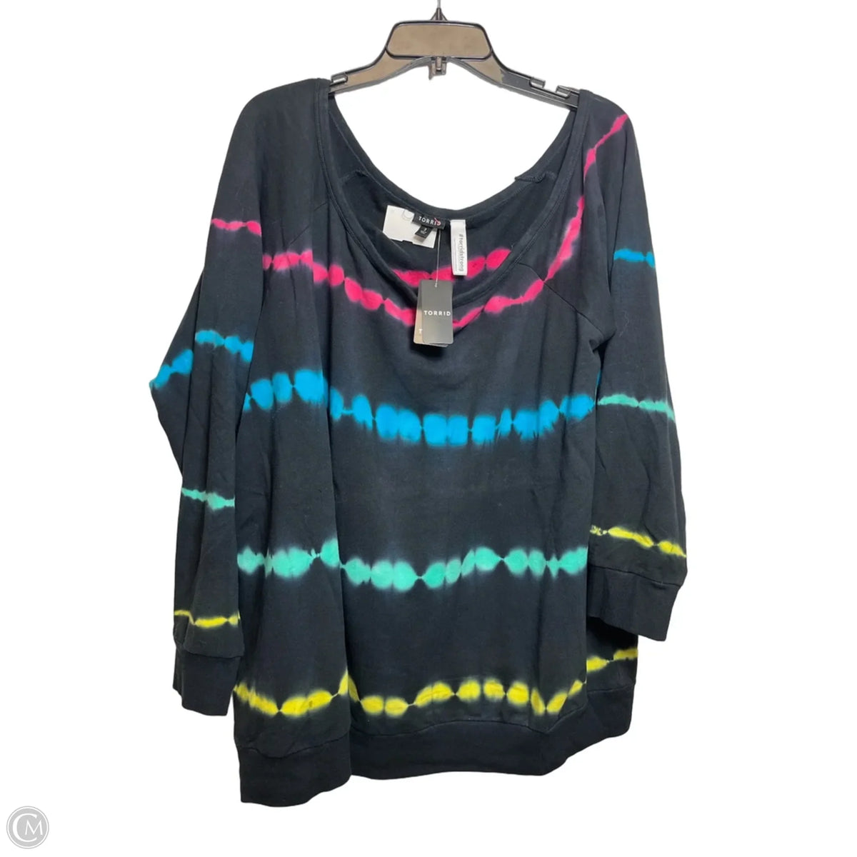 Top Long Sleeve By Torrid In Rainbow Print, Size: 3x