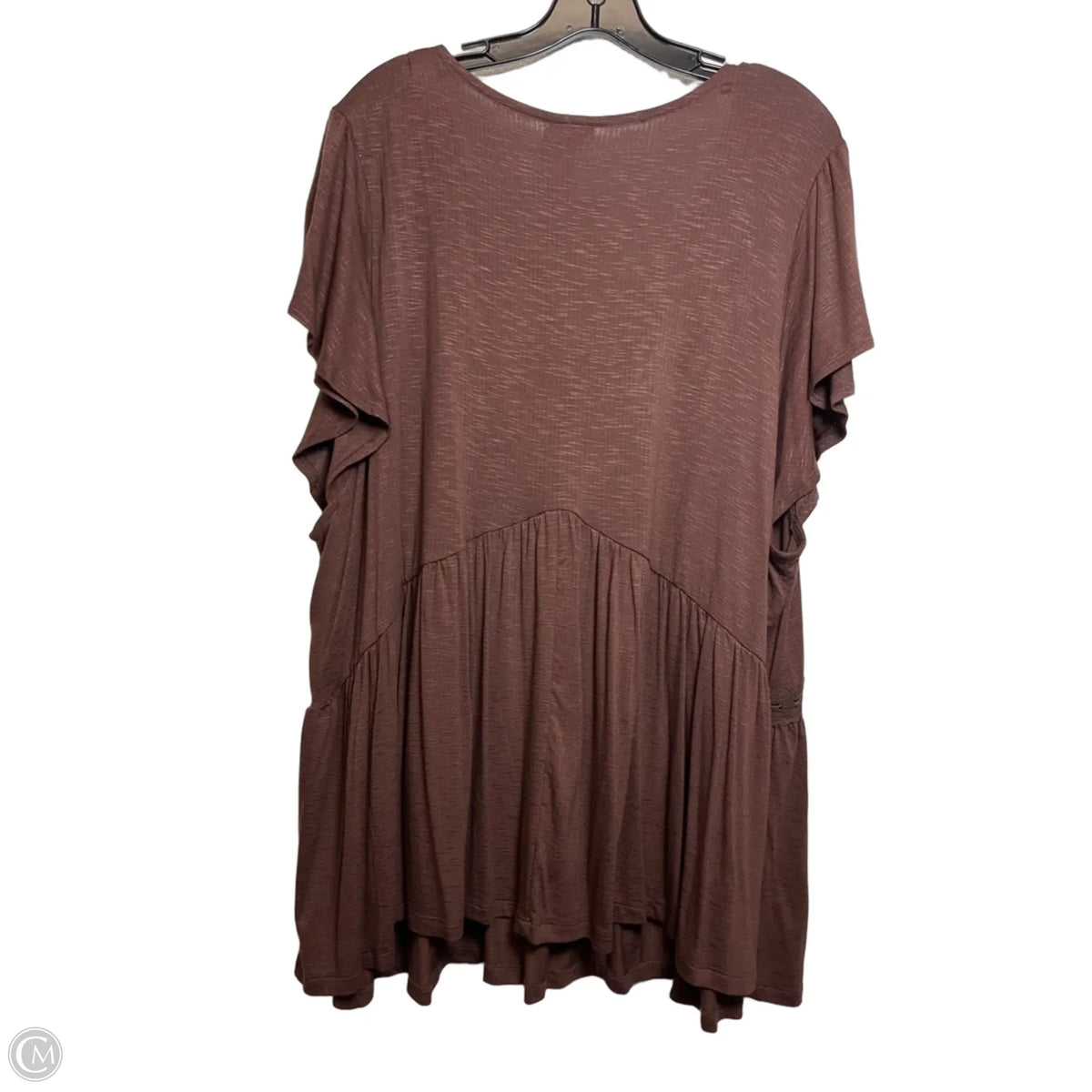 Top Short Sleeve By Torrid In Brown, Size: 4x