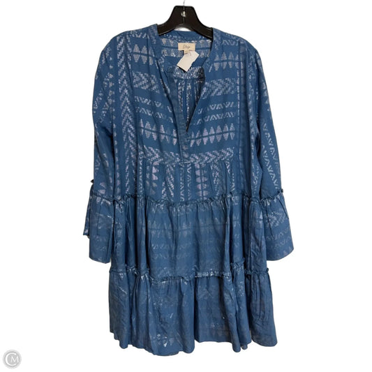 Dress Casual Short By Elan In Blue, Size: Xl