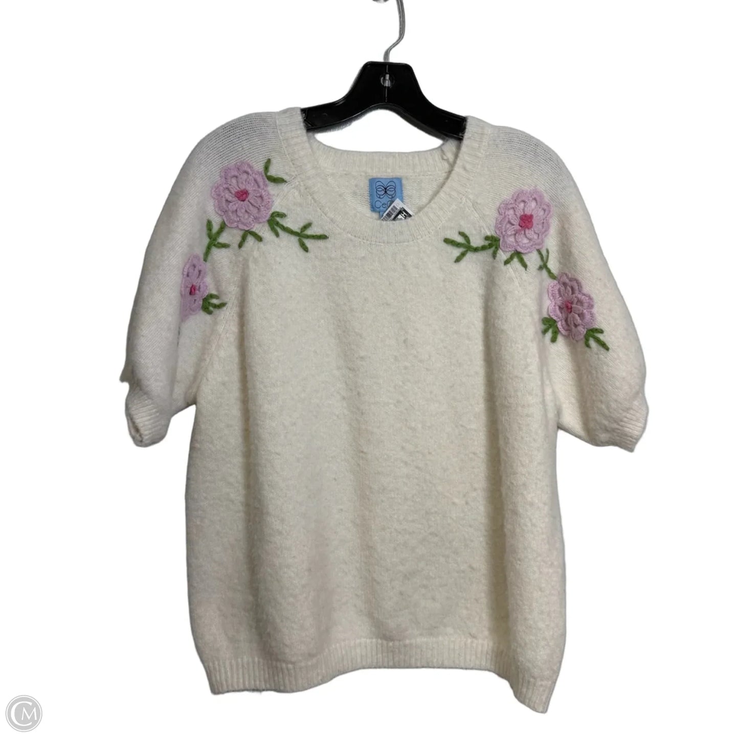 Sweater By Cece In Floral Print, Size: M