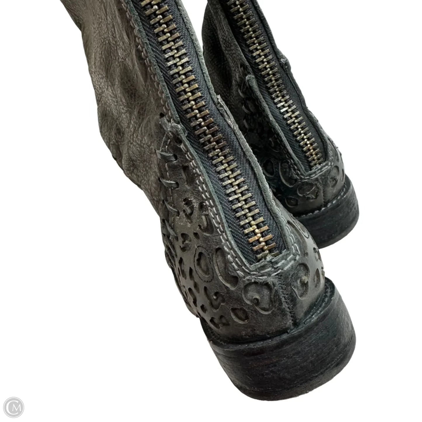 Boots Knee Flats By Corral In Brown, Size: 7