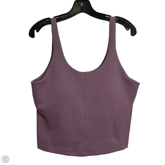 Athletic Bra By Lululemon In Purple, Size: 14