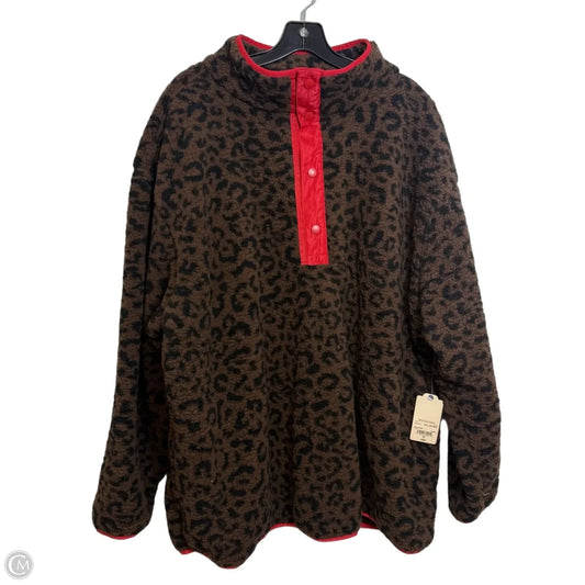 Jacket Fleece By St Johns Bay In Leopard Print, Size: 3x