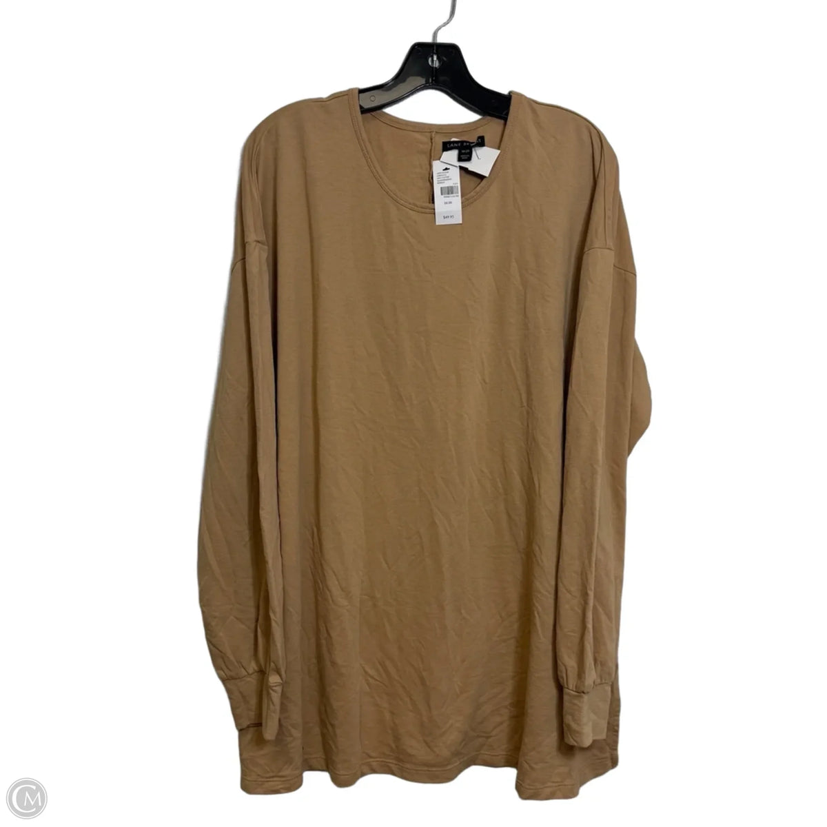 Top Long Sleeve Basic By Lane Bryant In Tan, Size: 18
