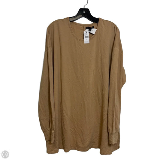 Top Long Sleeve Basic By Lane Bryant In Tan, Size: 18