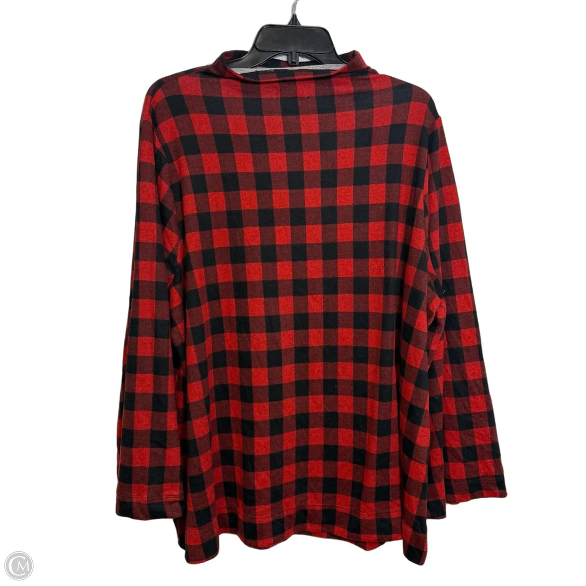 Top Long Sleeve By Lane Bryant In Plaid Pattern, Size: 22