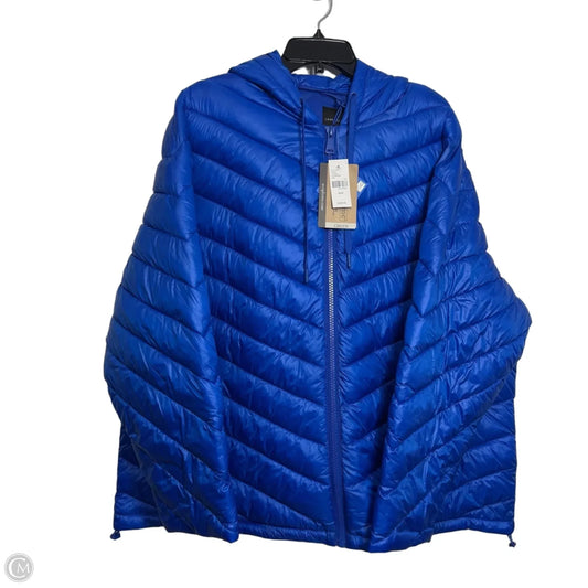Coat Puffer & Quilted By Lane Bryant In Blue, Size: 22