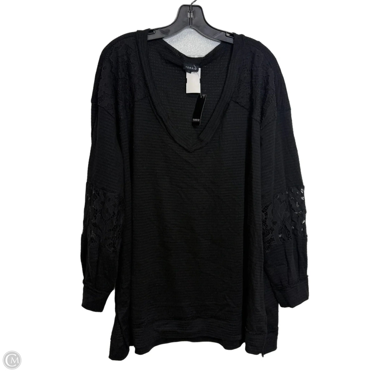 Top Long Sleeve By Torrid In Black, Size: 3x