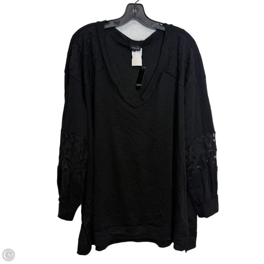 Top Long Sleeve By Torrid In Black, Size: 3x