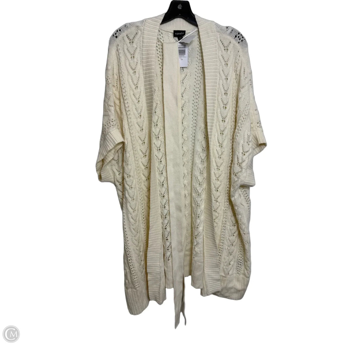 Cardigan By Torrid In Cream, Size: 2x