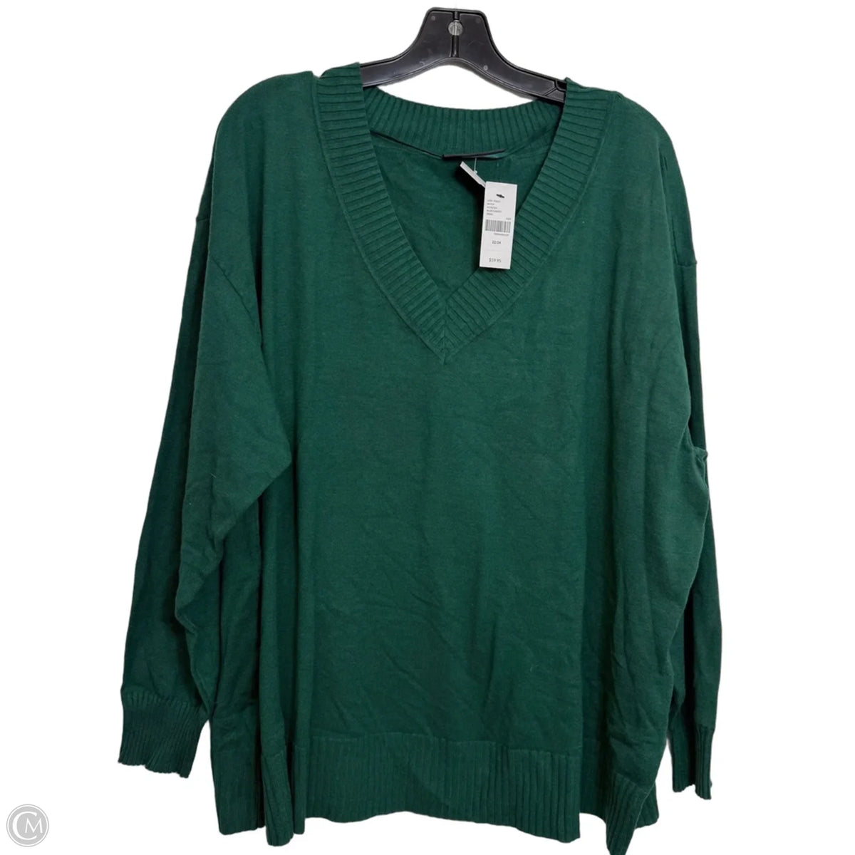 Sweater By Lane Bryant In Green, Size: 22