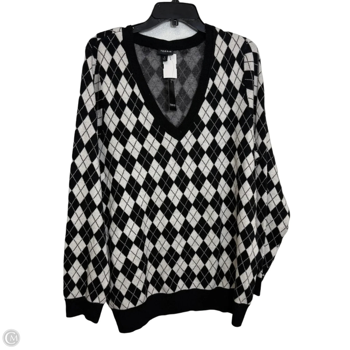 Sweater By Torrid In Chevron Pattern, Size: 3x