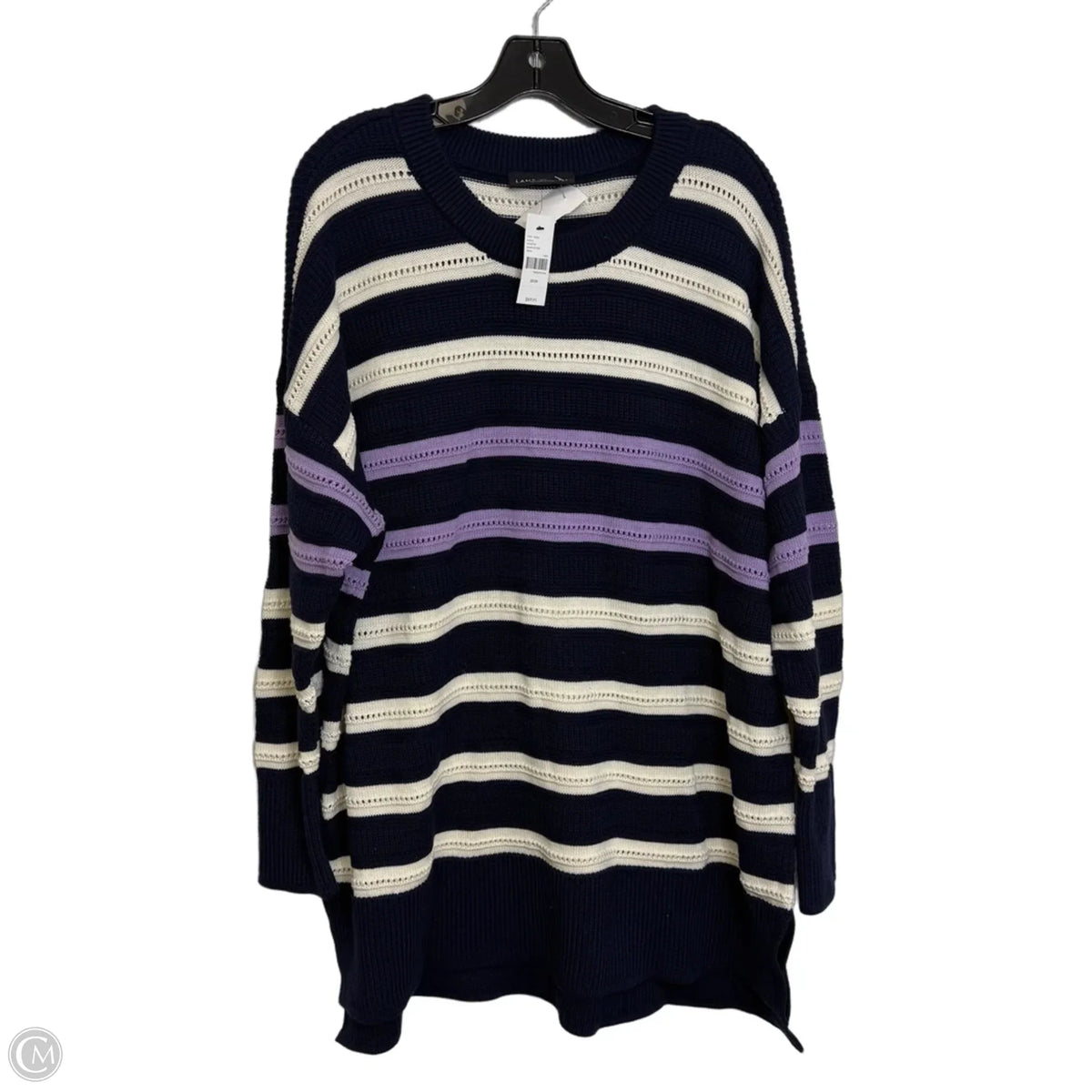 Sweater By Lane Bryant In Striped Pattern, Size: 22