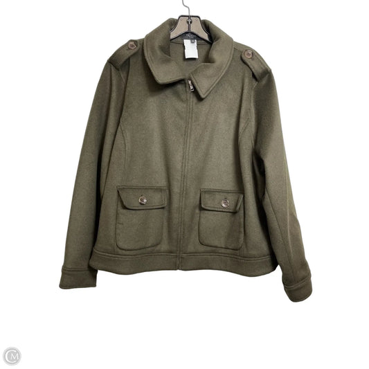 Jacket Other By Talbots In Green, Size: 2x