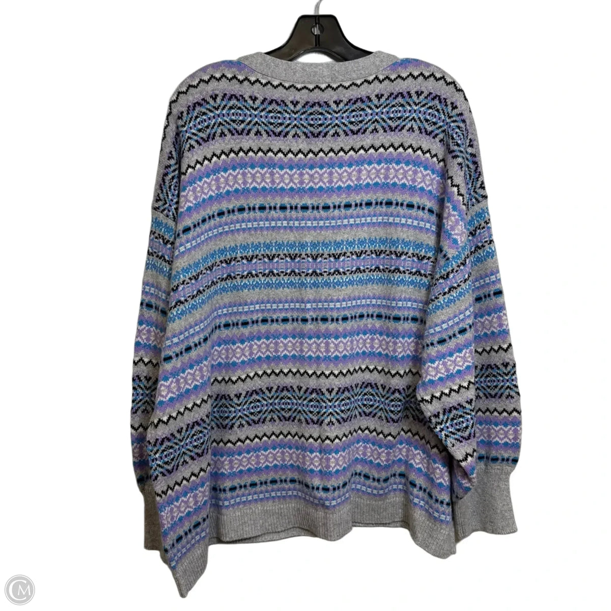 Cardigan By Talbots In Striped Pattern, Size: 3x