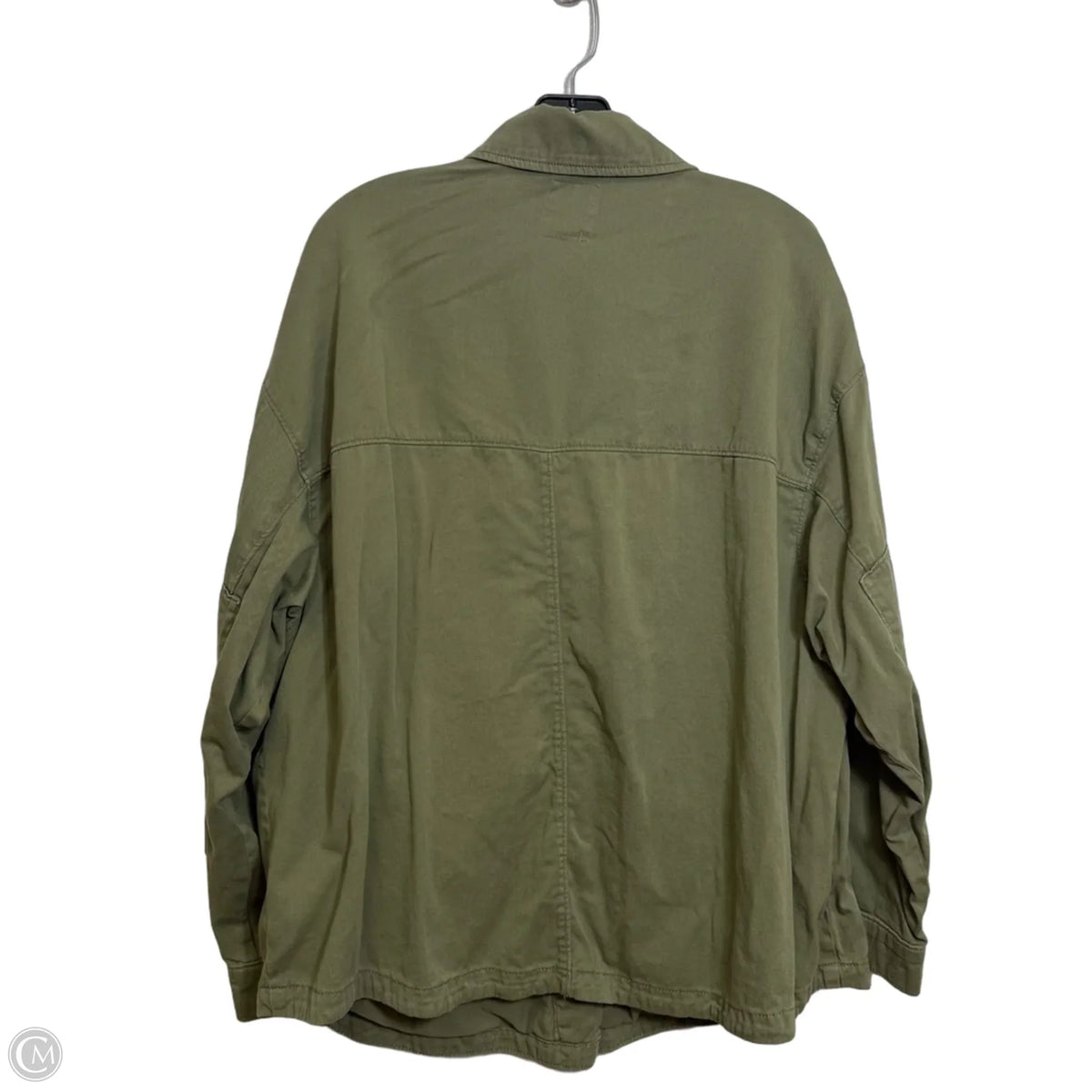 Jacket Shirt By So In Green, Size: 1x