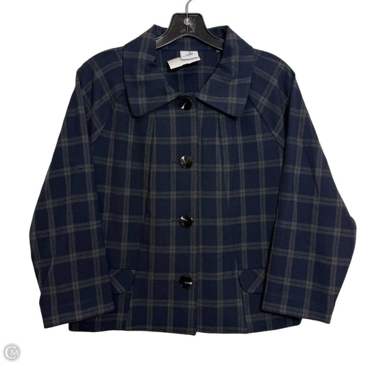 Blazer By Cabi In Plaid Pattern, Size: L