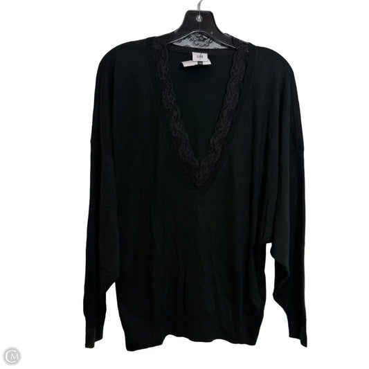 Top Long Sleeve By Cabi In Black, Size: M