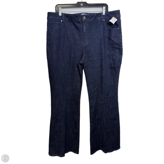 Jeans Wide Leg By Cabi In Blue, Size: 18