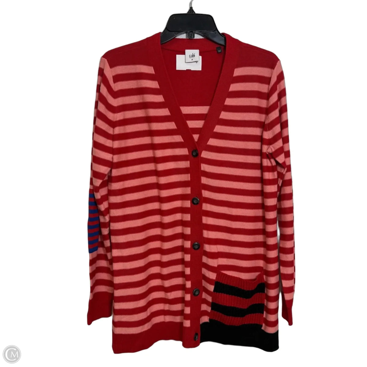 Cardigan By Cabi In Striped Pattern, Size: M