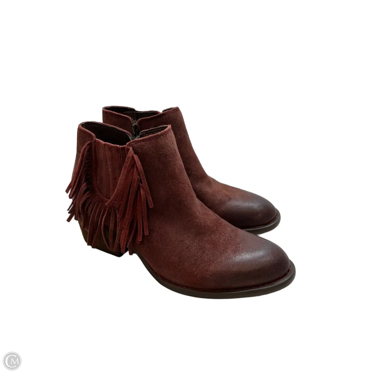 Boots Ankle Heels By Born In Red, Size: 7