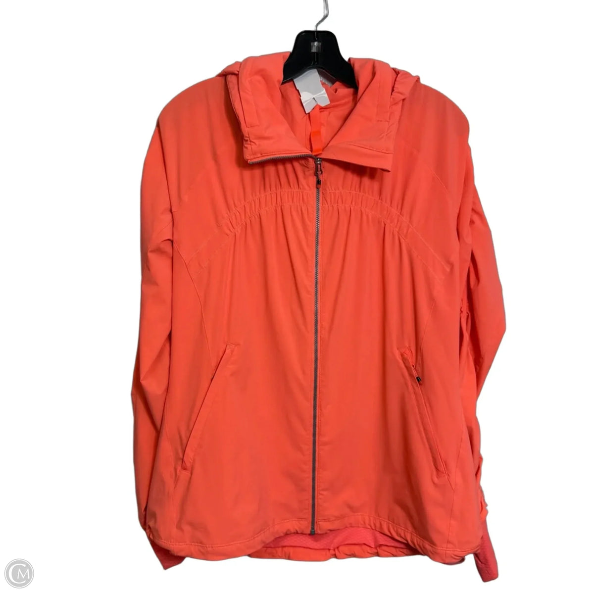 Jacket Windbreaker By Lululemon In Orange, Size: M